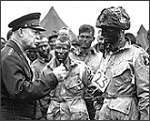 General Eisenhower delivering the Order of the Day, June 6, 1944